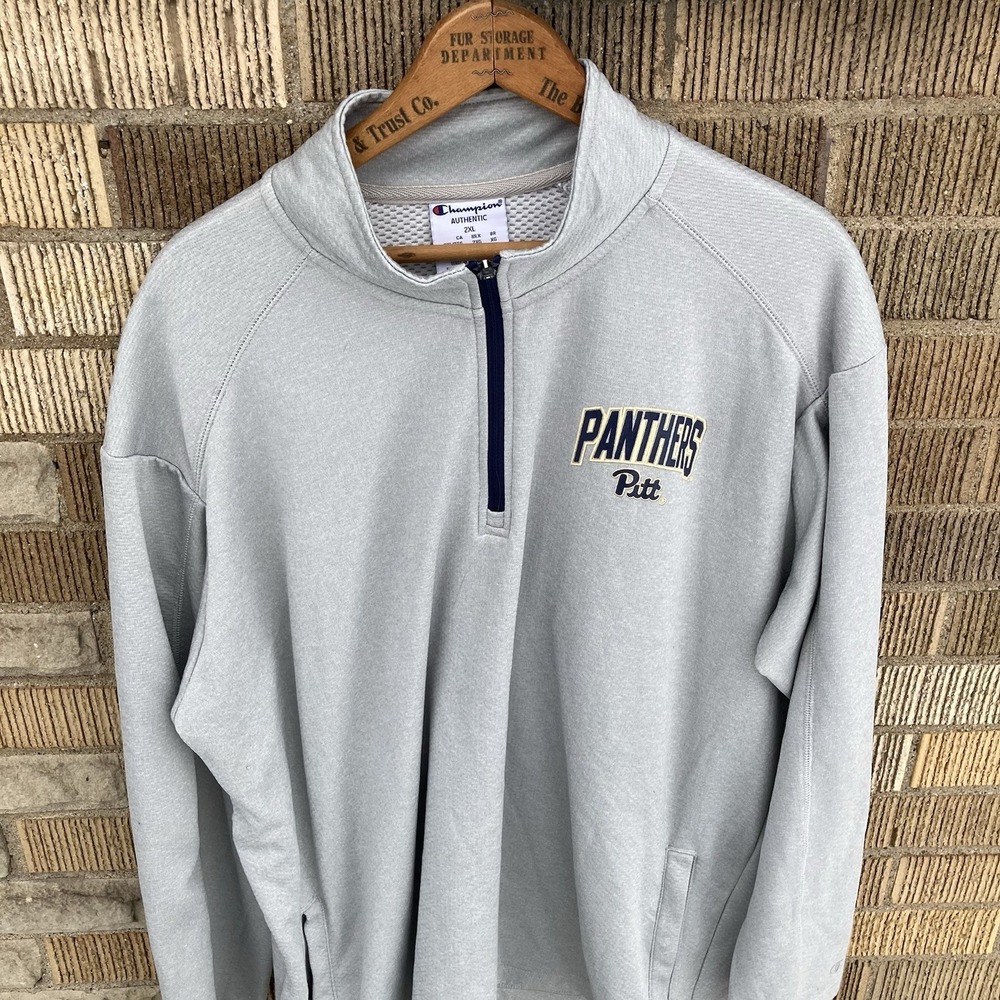 Pitt Panthers 2XL‎ Men's Champion Quarter Zip Pullover Golf Coat Jacket Athletic